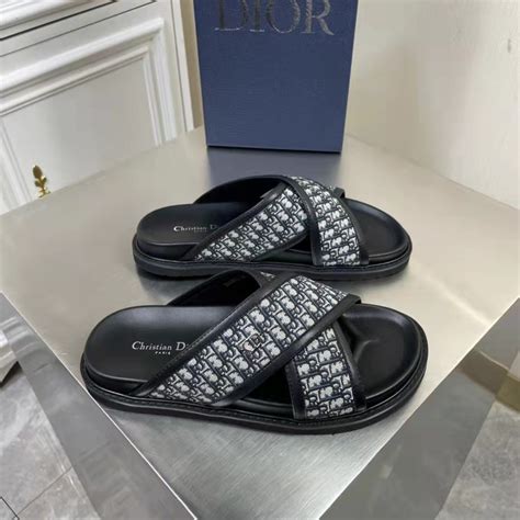 dior homme aqua dior oblique jacquard sandals